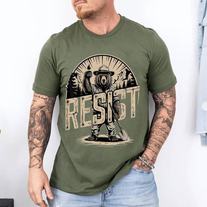 Funny The Resist National Park T-Shirt | Unisex Cotton Tee, Short Sleeve, Size S-3XL Hoodie, Sweatshirt | HypeDripTees.com