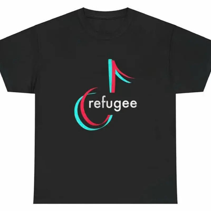 Funny Tiktok Refugee T-Shirt, Tiktok Drama Shirt, Trending 2025 Shirt Funny Hoodie, Sweatshirt | HypeDripTees.com