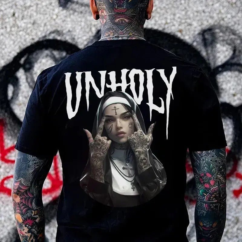 Funny Unholy Nun T-Shirt - hodiee sweater men and women Hoodie, Sweatshirt | HypeDripTees.com
