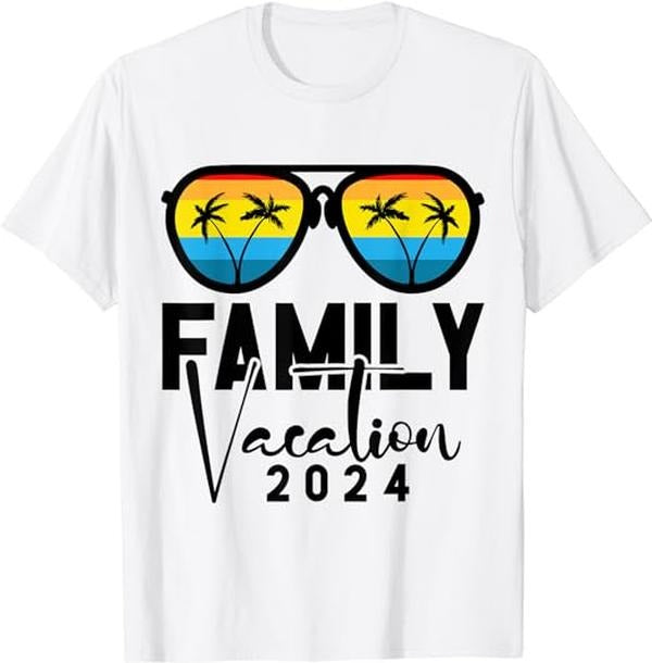Funny Vacation Shirt, Family Vacation 2024 Beach Matching Summer Vacation 2024 T-Shirt Menswear Casual Cotton Hoodie,...