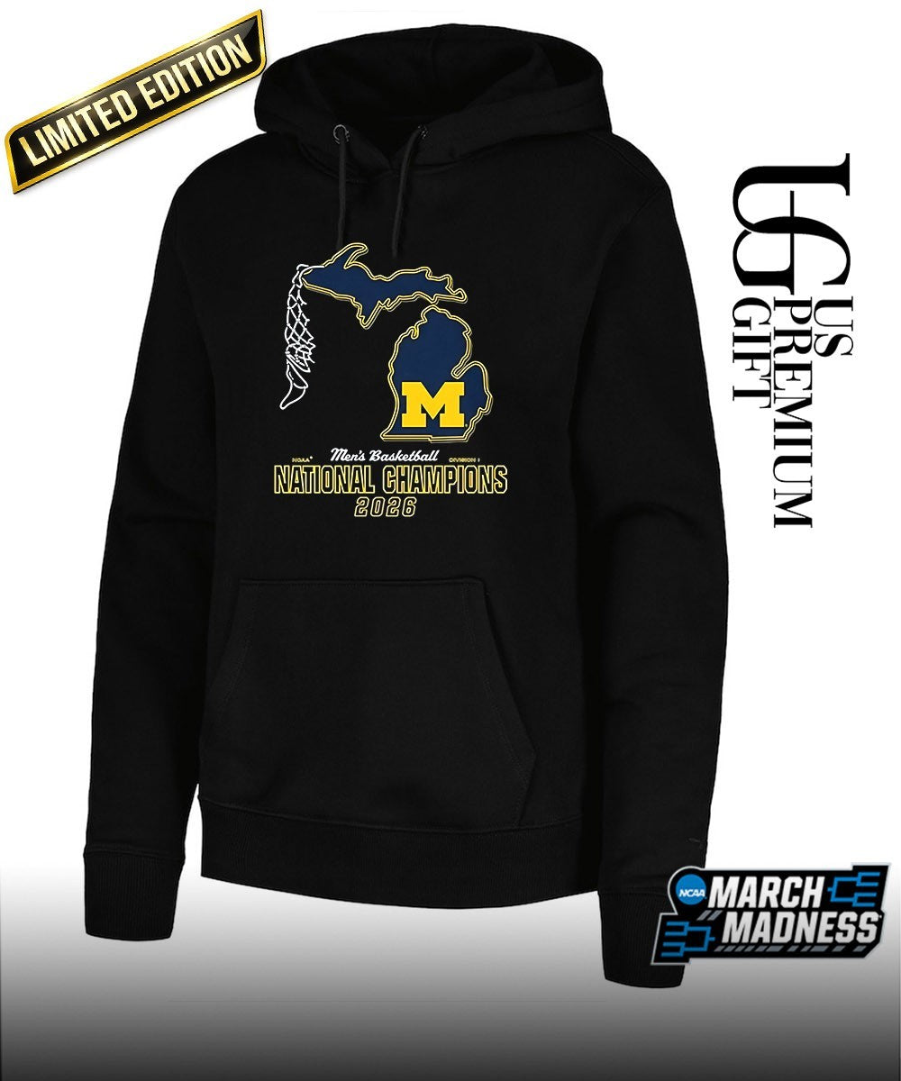 Michigan Wolverines 2026 Men’s Basketball National Champions net shirt