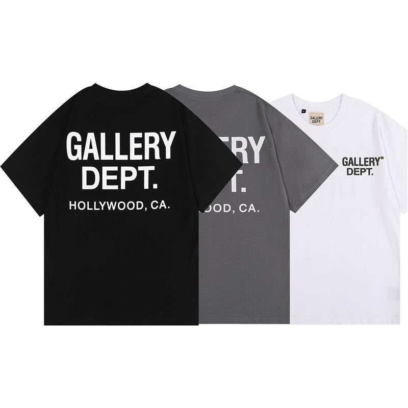 GALLERY DEPT T-shirt Cotton Fashion T shirt classic letter print T-shirts for men and women couples loose Leisure short...