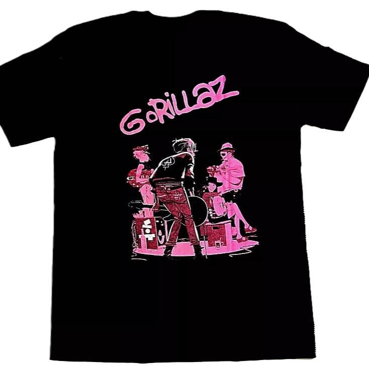 GOR!LLAZ T-shirt Virtual Band Alt Rock Hip Hop Tee Men's Black New  Top Womenswear Hoodie, Sweatshirt | HypeDripTees.com