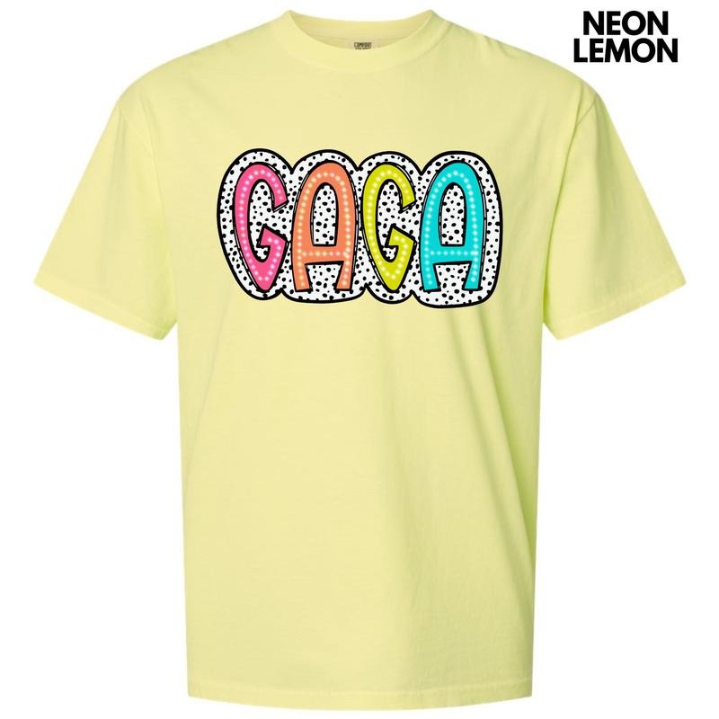 Gaga Neon Spotted Comfort Colors T-Shirt 'NLB' Hoodie, Sweatshirt | HypeDripTees.com