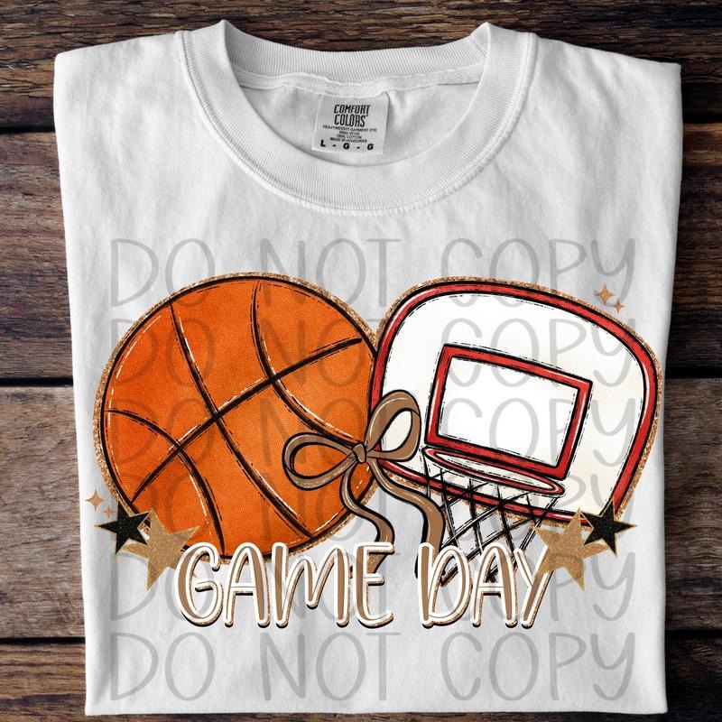 Game Day Basketball DTF Transfers - THIS IS NOT A SHIRT Hoodie, Sweatshirt | HypeDripTees.com