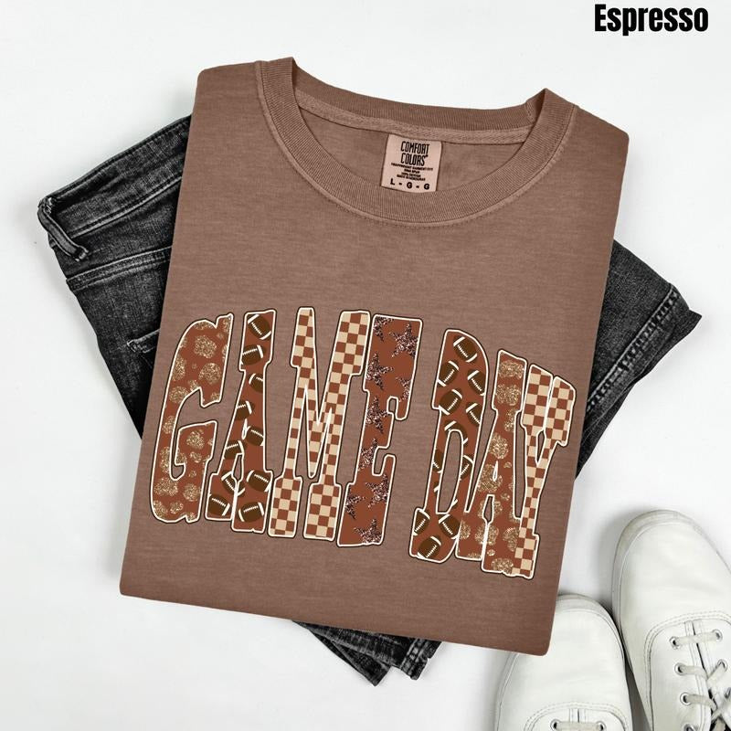 Game Day Patterns Comfort Colors T-Shirt 'NLB' Hoodie, Sweatshirt | HypeDripTees.com