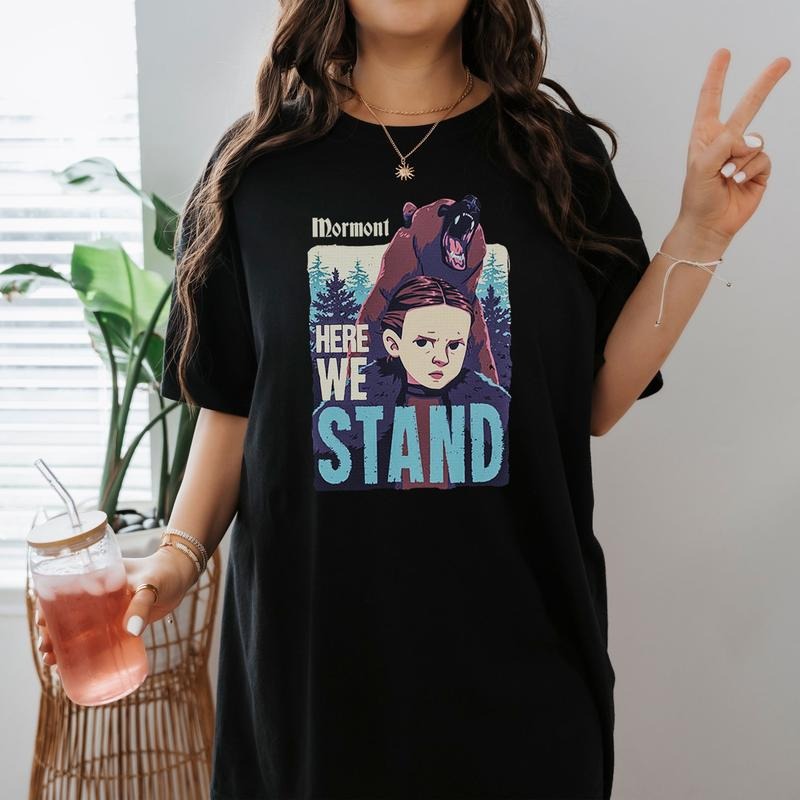 Game Of Thrones Arya Stark Mormont Here We Stand T-Shirt Hoodie, Sweatshirt | HypeDripTees.com