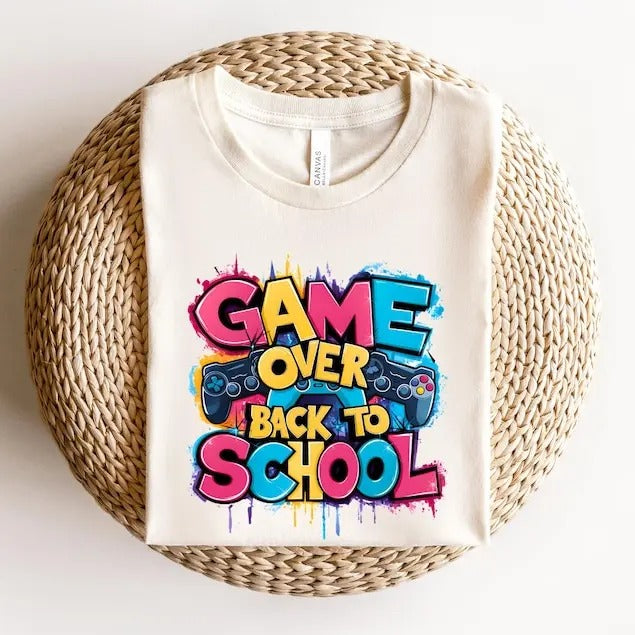Game Over Back to School Shirt