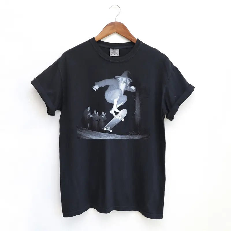 Gandulf Skateboard T Shirt, Meme Comfort Colors T-Shirt Hoodie, Sweatshirt | HypeDripTees.com