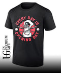 Garage beer every day is opening day circle baseball shirt