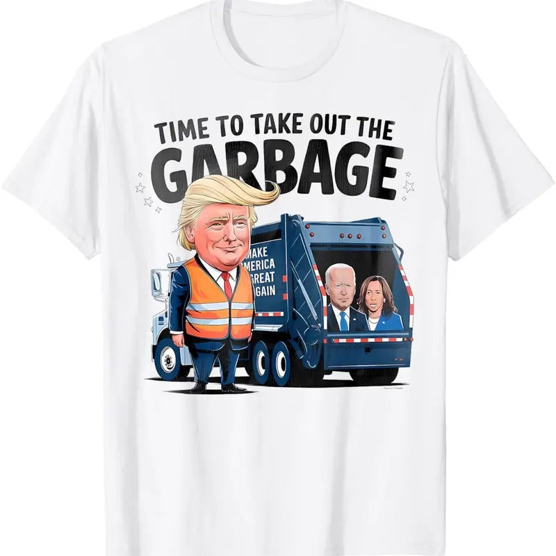 Garbage For Trump 2024 Funny Time To Take Out Garbage Biden T-Shirt Hoodie, Sweatshirt | HypeDripTees.com