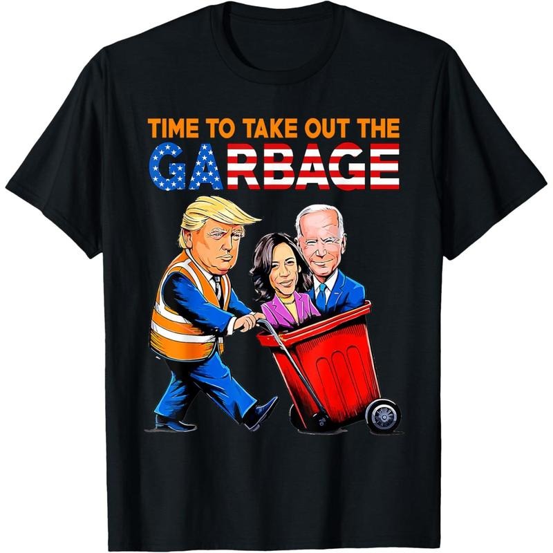 Garbage For Trump 2024 Shirt Time to take out Garbage Biden T-Shirt Hoodie, Sweatshirt | HypeDripTees.com