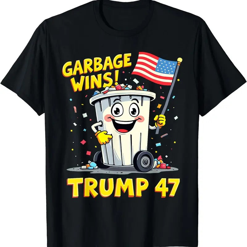 Garbage Wins Trump 47 Team Garbage For Trump 2024 Elections T-Shirt Hoodie, Sweatshirt | HypeDripTees.com