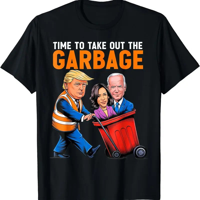 Garbage for Trump 2024 - Time to take out Garbage Biden T-Shirt Hoodie, Sweatshirt | HypeDripTees.com