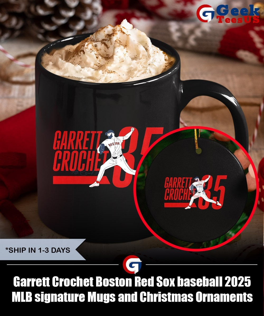 Garrett Crochet Boston Red Sox baseball 2025 MLB signature shirt