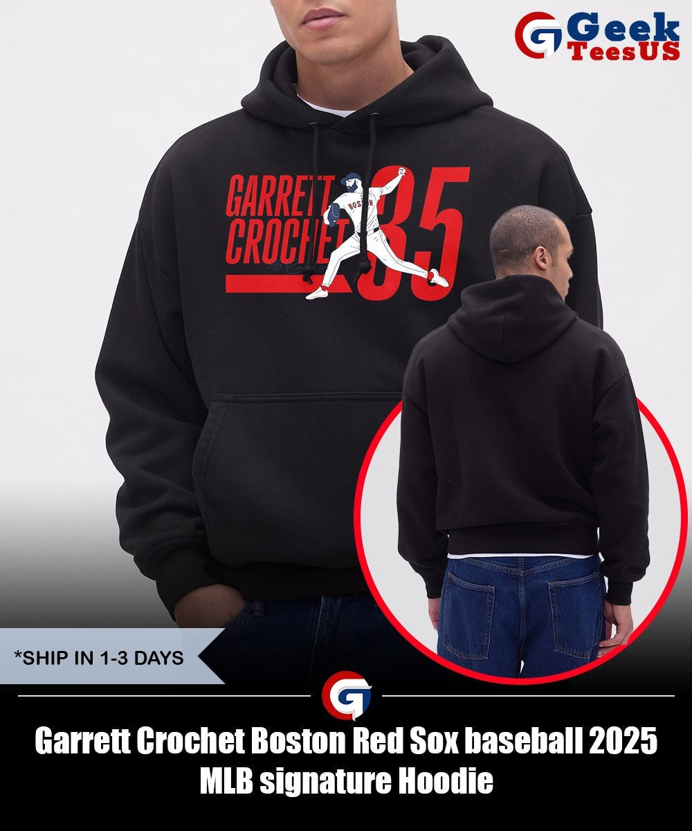 Garrett Crochet Boston Red Sox baseball 2025 MLB signature shirt