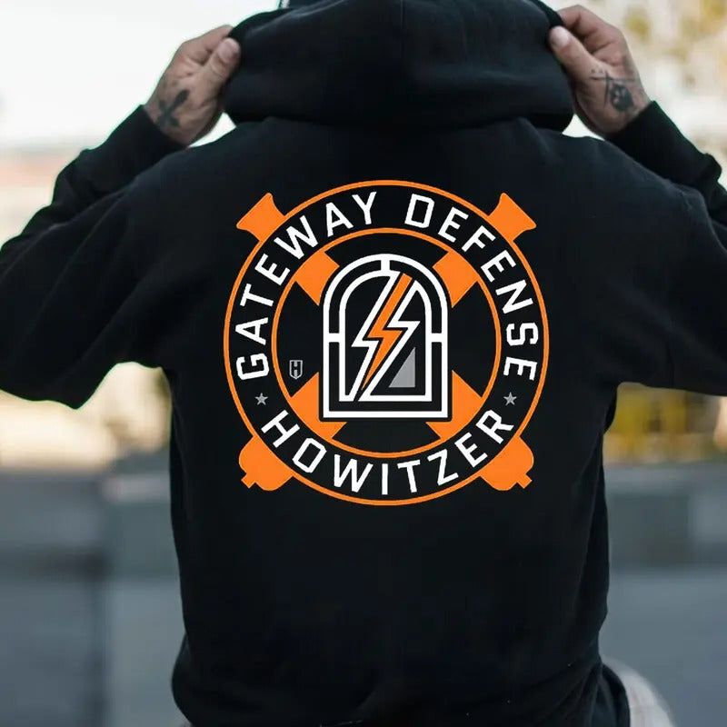 Gateway Defense Howitzer Back Side Printed Howitzer Patriot Streetwear Workwear T-Shirts, Hoodie, Sweatshirt
