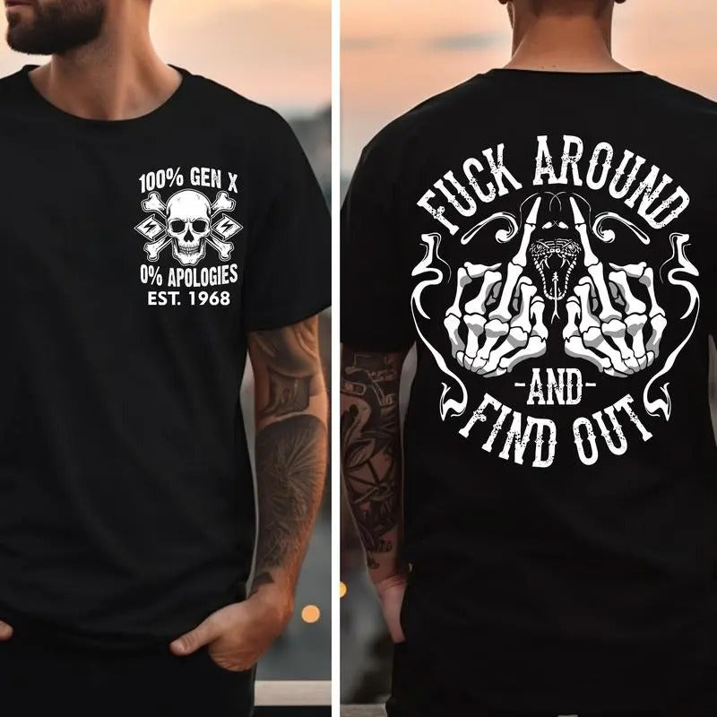 Generation X Custom Year 1965-1980 Badass Generation T-shirt, Custom Year Of Birth Shirt, Gen X FAFOT Shirt, 100% Cotton...