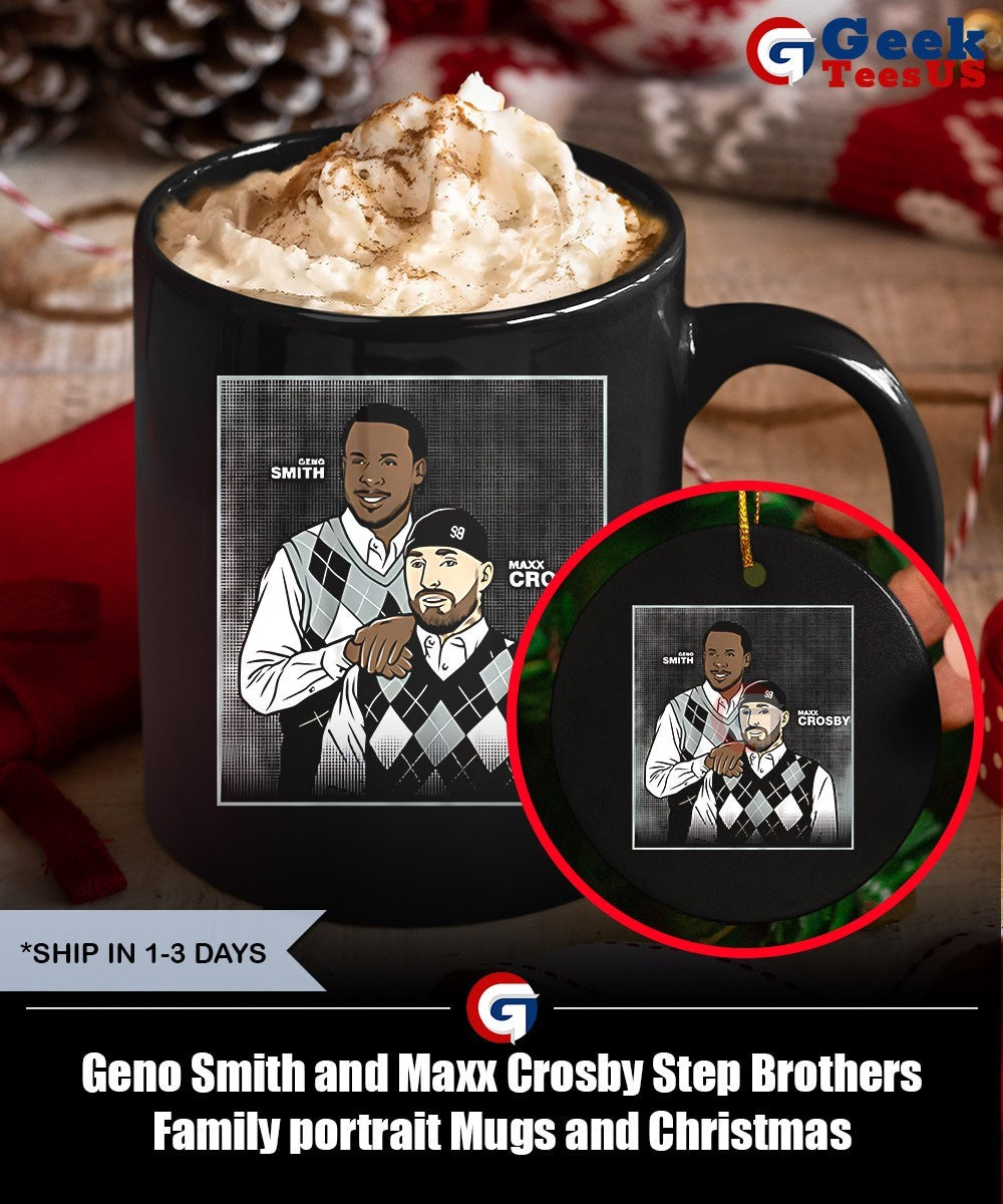 Geno Smith and Maxx Crosby Step Brothers Family portrait shirt