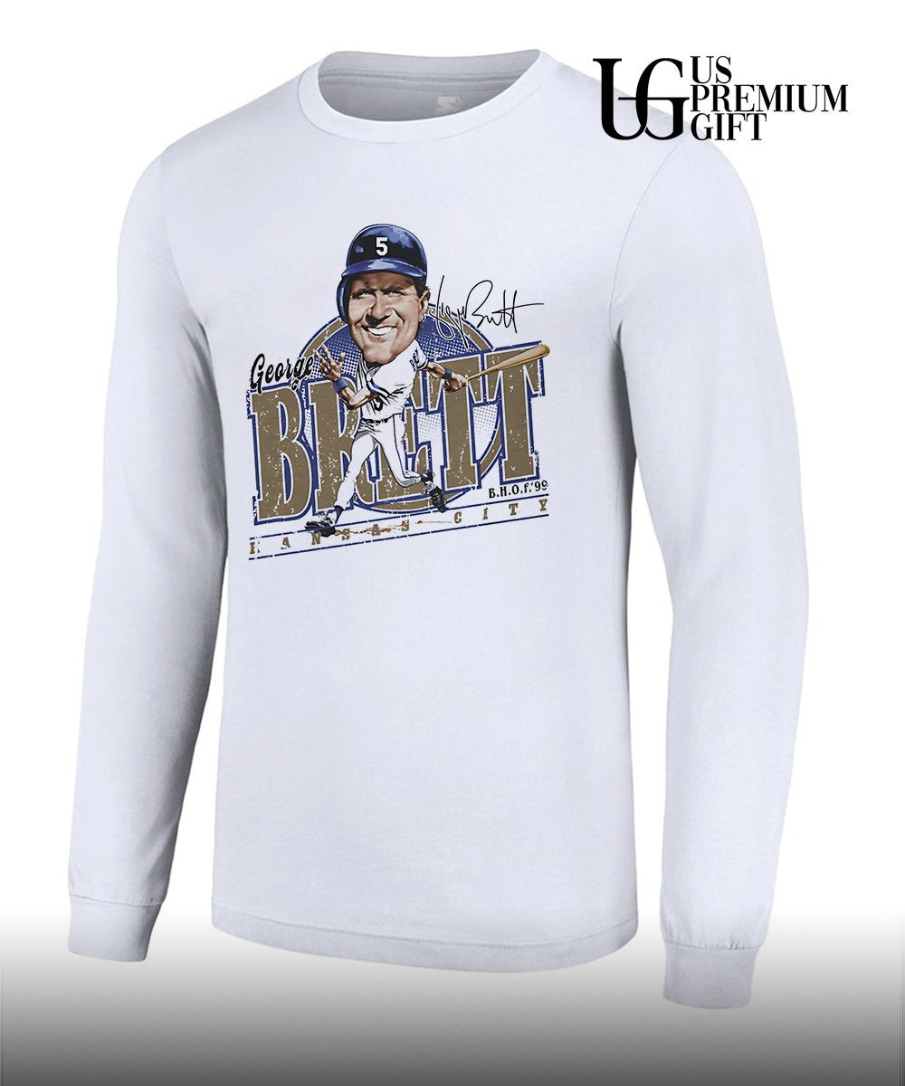 George Brett Kansas City Royals baseball 2026 signature caricature shirt