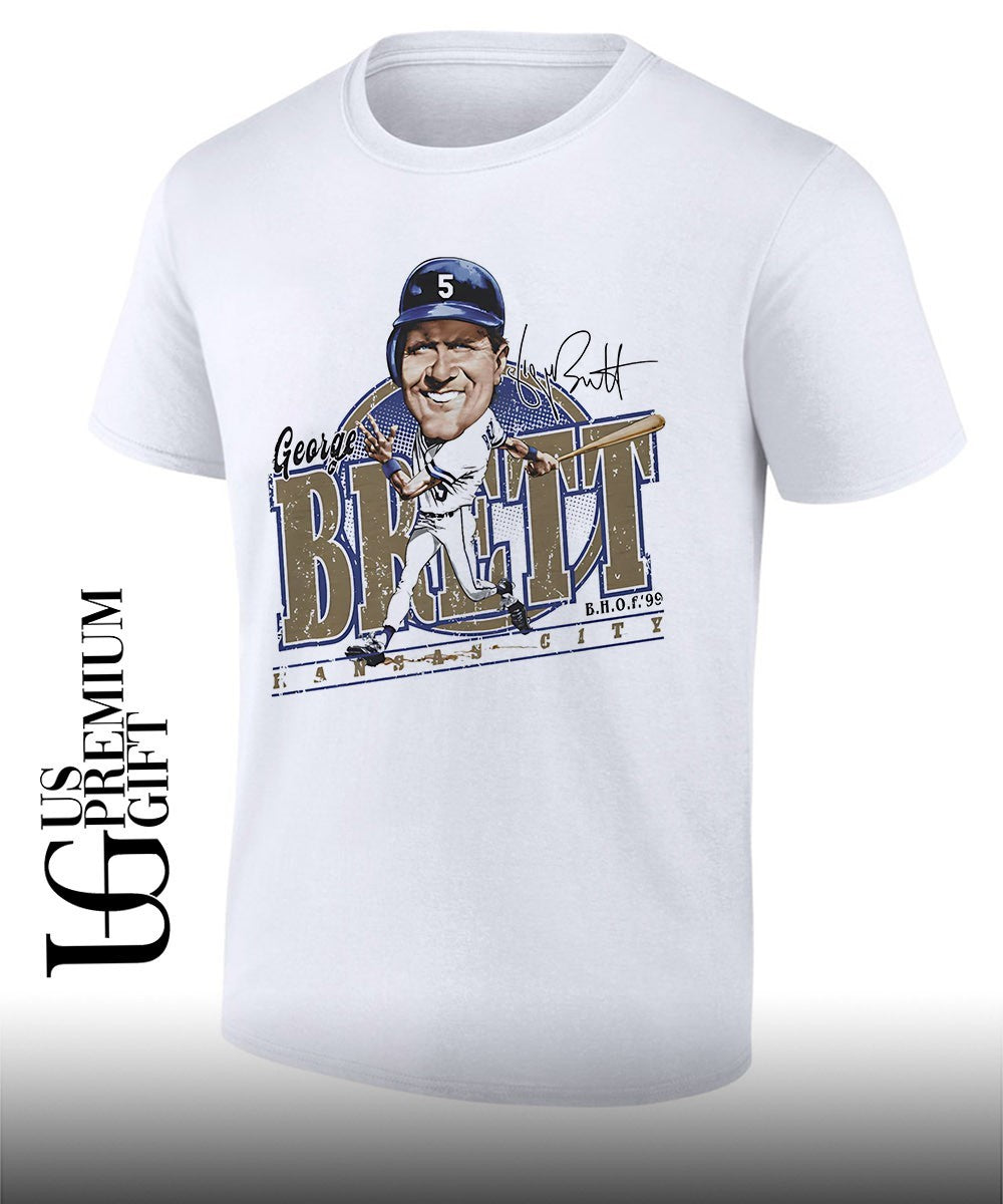 George Brett Kansas City Royals baseball 2026 signature caricature shirt