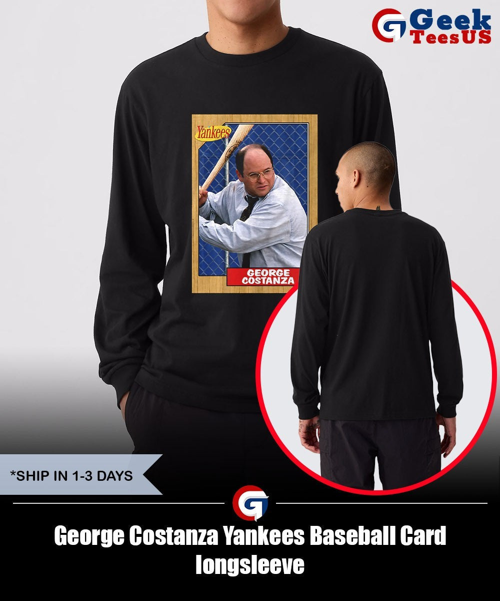 George Costanza Yankees Baseball Card T-shirt