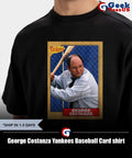 George Costanza Yankees Baseball Card T-shirt