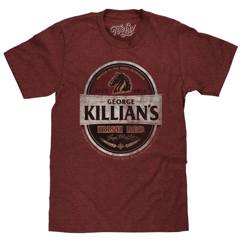 George Killian's Irish Red Lager Logo T-Shirt - Red Hoodie, Sweatshirt | HypeDripTees.com