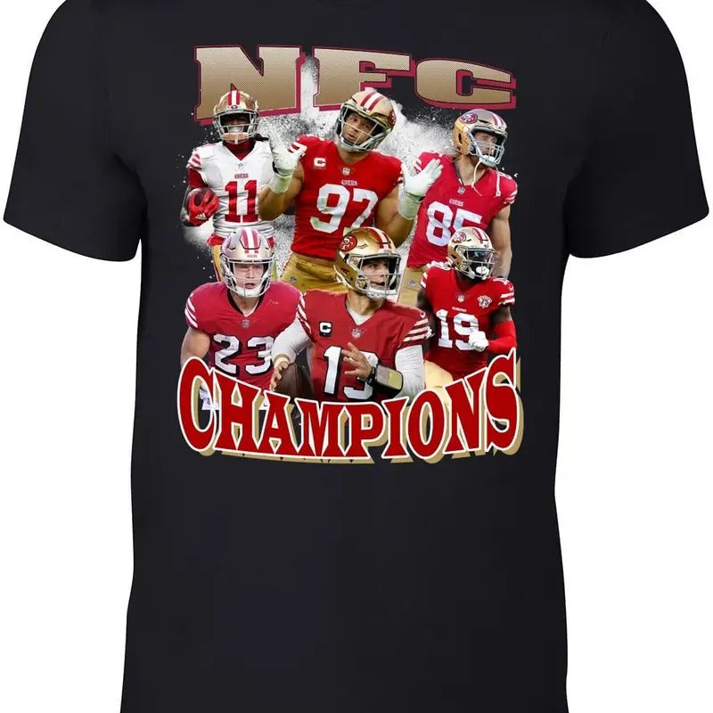 George Kittle Christian McCaffrey Bootleg Style T-Shirt Adult, Large Hoodie, Sweatshirt | HypeDripTees.com