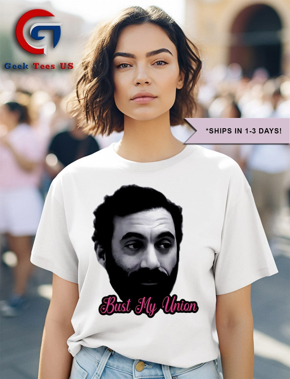 George Russell bust my union big head shirt