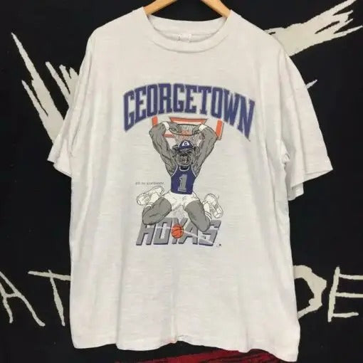 Georgetown Hoyas Vintage 90s NCAA Basketball Shirt Hoodie, Sweatshirt | HypeDripTees.com