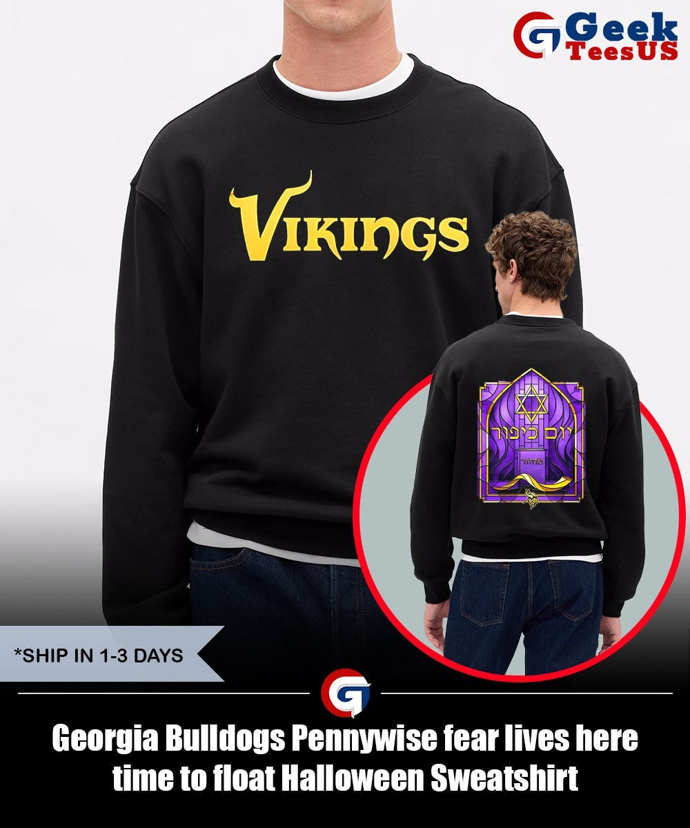 Georgia Bulldogs Pennywise fear lives here time to float Halloween shirt