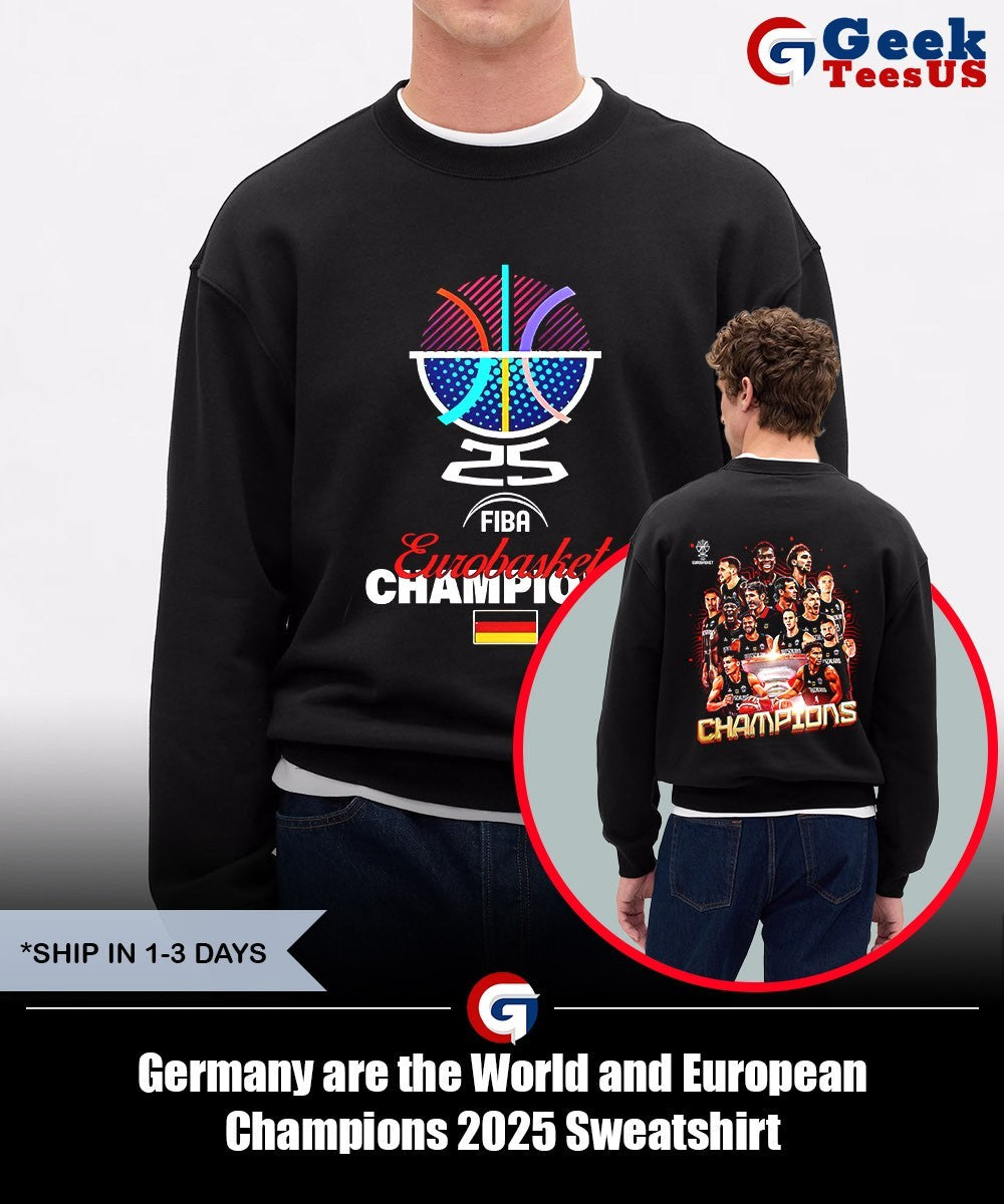 Germany are the World and European Champions 2025 shirt