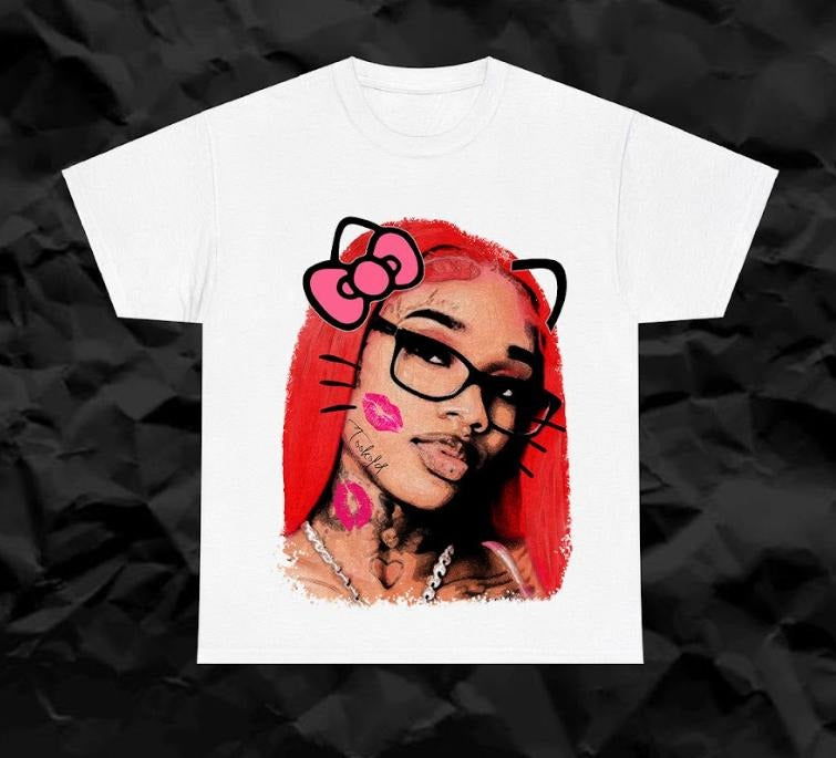 Get It Sexyy Kitty Big Face T-Shirt "Lips" Tee Hoodie, Sweatshirt | HypeDripTees.com