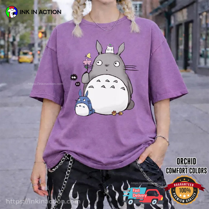 Ghibli My Neighbor Totoro Chill Scene Comfort Colors Shirt