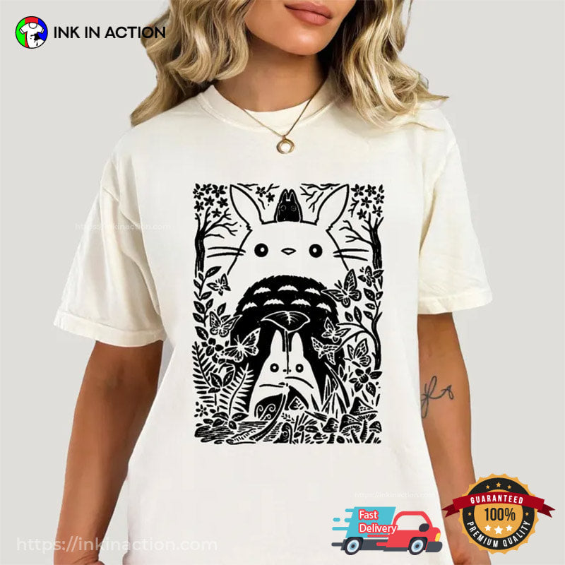 Ghibli My Neighbor Totoro In The Jungle Comfort Colors Shirt