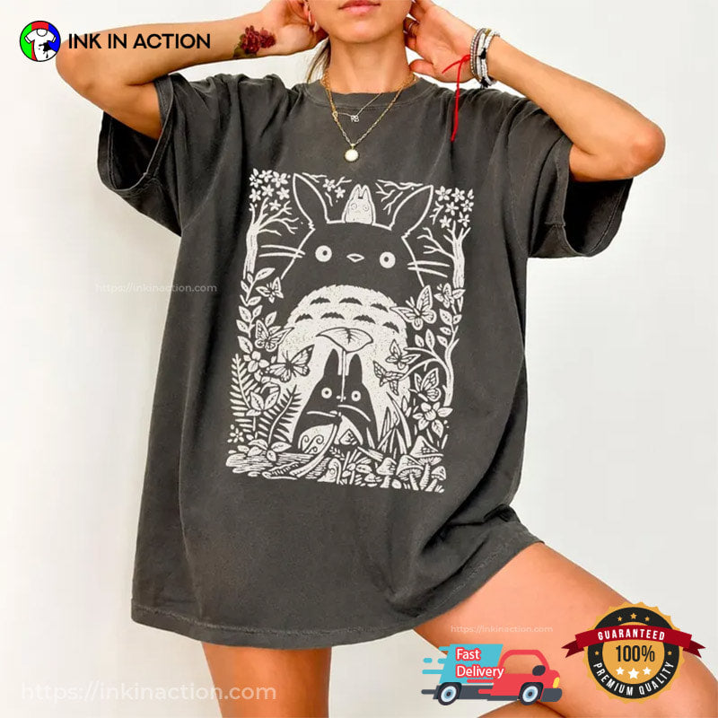 Ghibli My Neighbor Totoro In The Jungle Comfort Colors Shirt