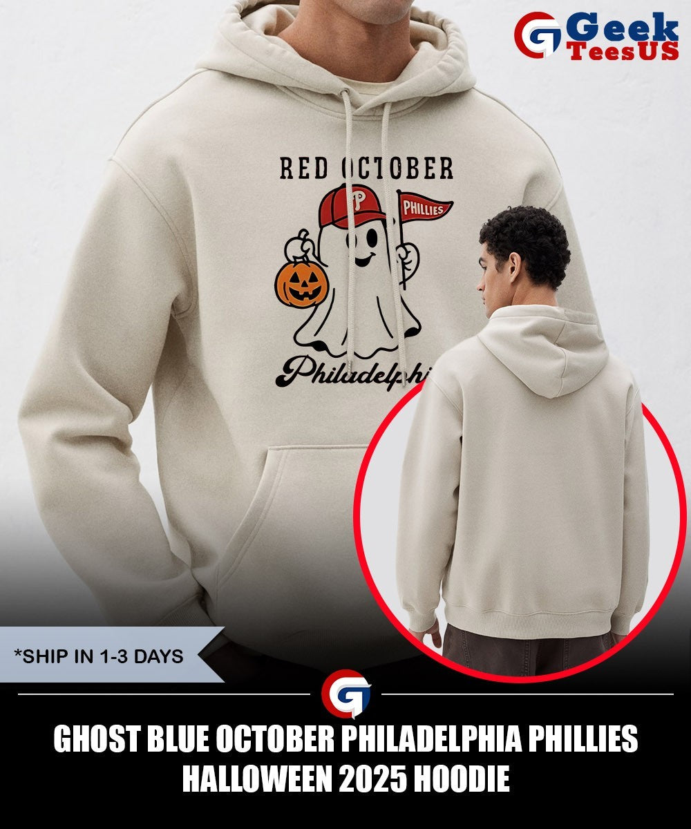 Ghost Blue October Philadelphia Phillies Halloween 2025 shirt