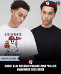 Ghost Blue October Philadelphia Phillies Halloween 2025 shirt