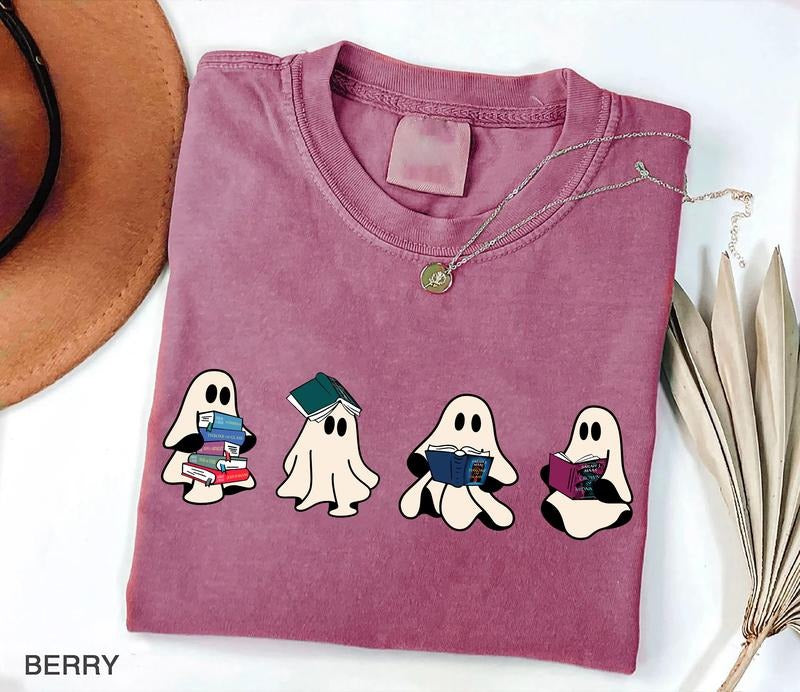 Ghost Book Shirt, TOG Ghost TShirt, Bookish Ghost Sweatshirt, Reading Ghosts Shirt, Ghost Halloween Shirt, Halloween Gift...