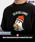 Ghost Cleveland Browns football 2025 shirt