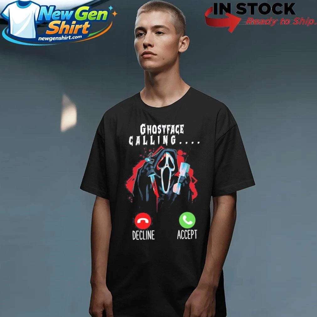 Ghostface Calling Decline Accept Shirt