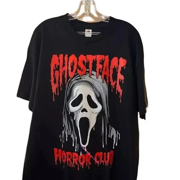 Ghostface Horror Club Halloween T-Shirt, Scream Horror Movies Shirt, Y2K 90s Graphic Shirt, Graphic Unisex T-shirt For...