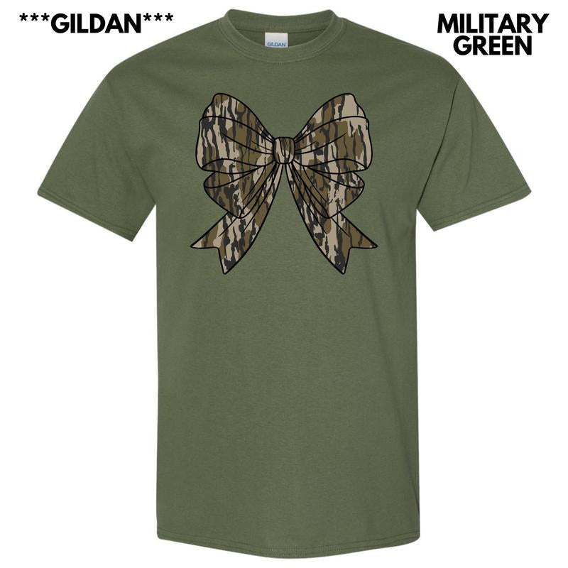 Gildan - Camouflage Bow T-Shirt 'NLB' Hoodie, Sweatshirt | HypeDripTees.com