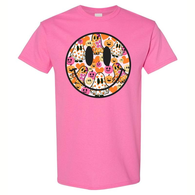 Gildan - Ghost & Pumpkin Happy Face T-Shirt 'NLB' Hoodie, Sweatshirt | HypeDripTees.com