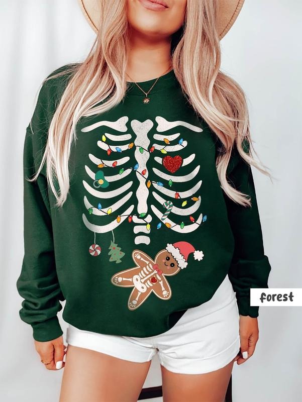 Gingerbread Shirt Cute Christmas Shirt Gingerbread Man Tshirt Women Holiday T Shirt Hoodie, Sweatshirt | HypeDripTees.com