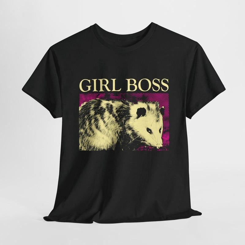 Girl Boss Opossum T-Shirt Hoodie, Sweatshirt | HypeDripTees.com