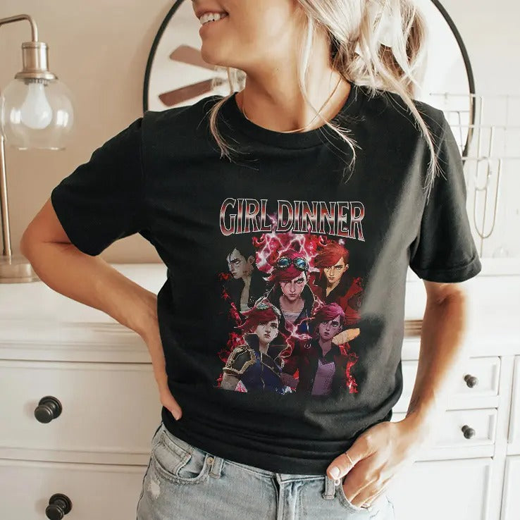 Girl Dinner Vi Arcane League of Legends T Shirt