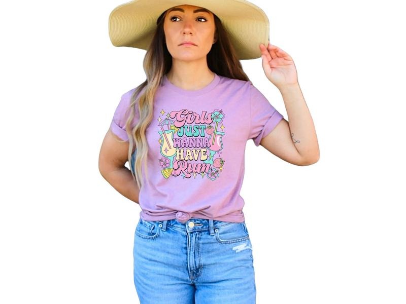 Girls Just Want to Have Rum T-Shirt Hoodie, Sweatshirt | HypeDripTees.com