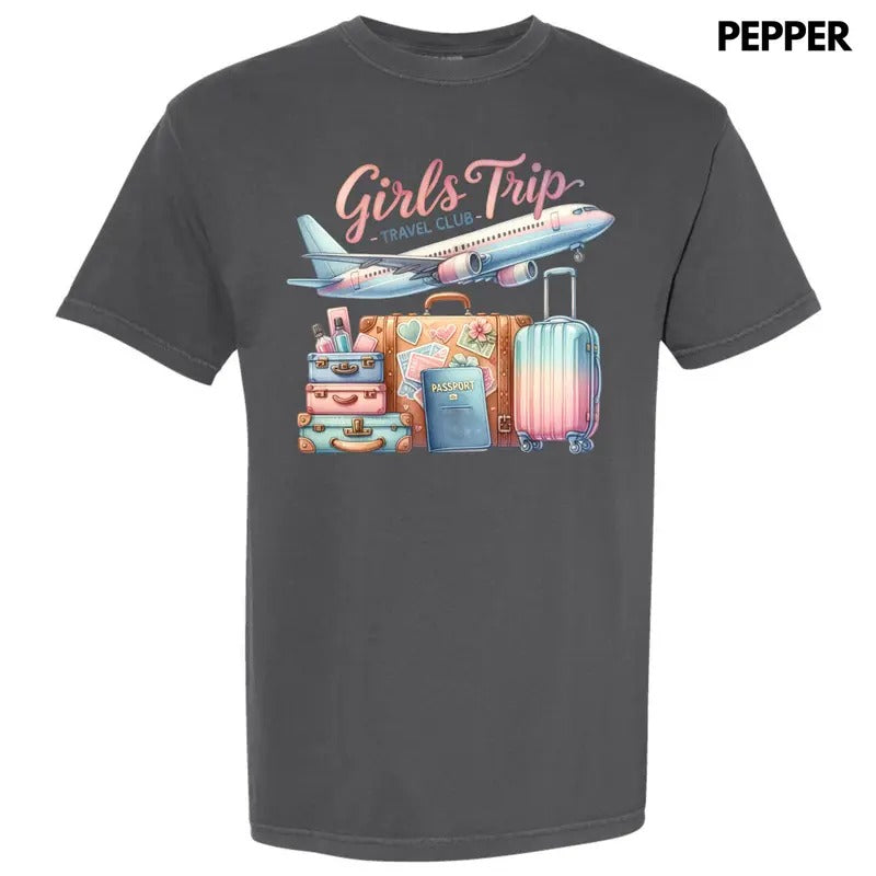 Girls Trip Suitcases Comfort Colors T-Shirt 'NLB' Hoodie, Sweatshirt | HypeDripTees.com